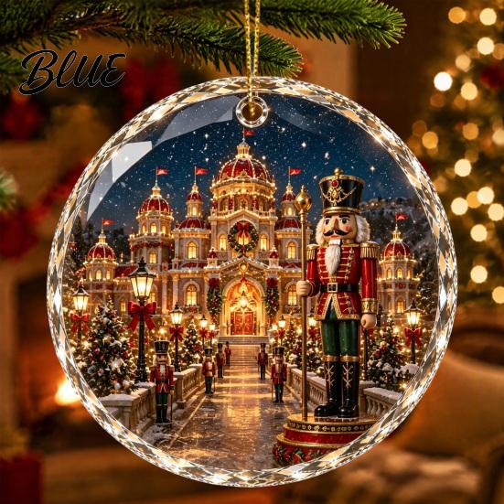 Christmas Gift for Decorative Special Ornament Holiday Scene Acrylic Friends Landscape Tree Decor Hanging Keepsake