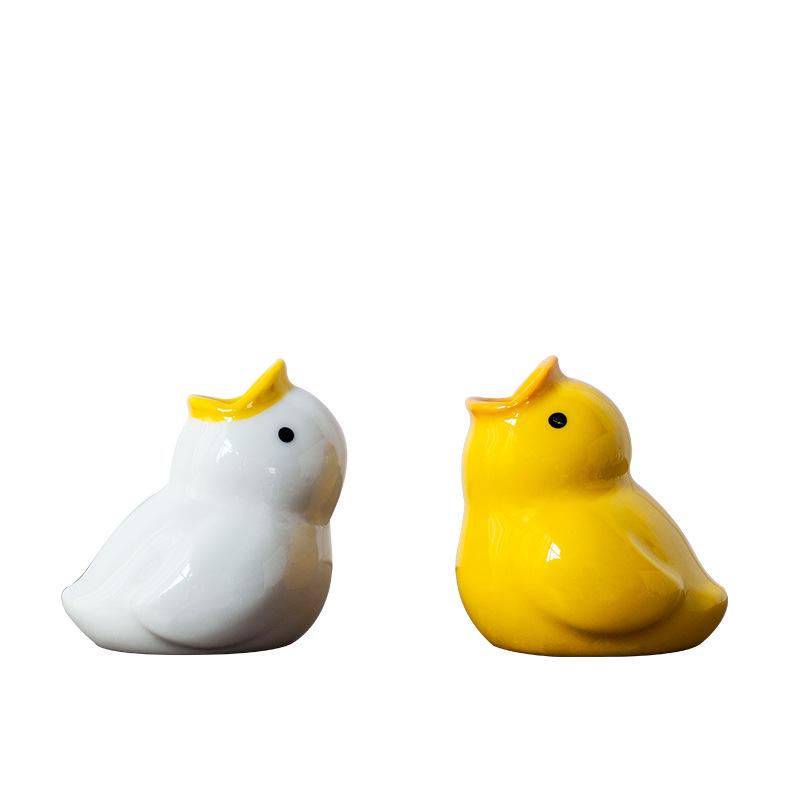 Cute Cartoon Duck Ceramic Soap Dish & Toothbrush Holder for Bathroom