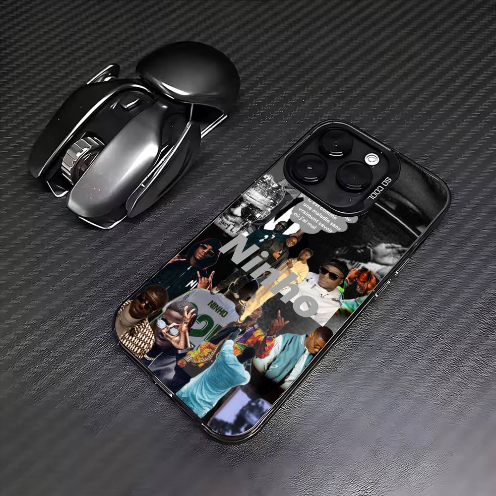 Rapper N-Ninho N-NI Phone Case For iPhone 17,16,15,14,13,12,11 Plus,Pro Max,Colored Silver Phone Case iPhone17promax