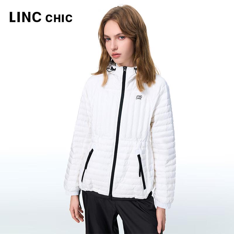 Jin Yujie Women's Lightweight Short Hooded 90% Duck Down Jacket