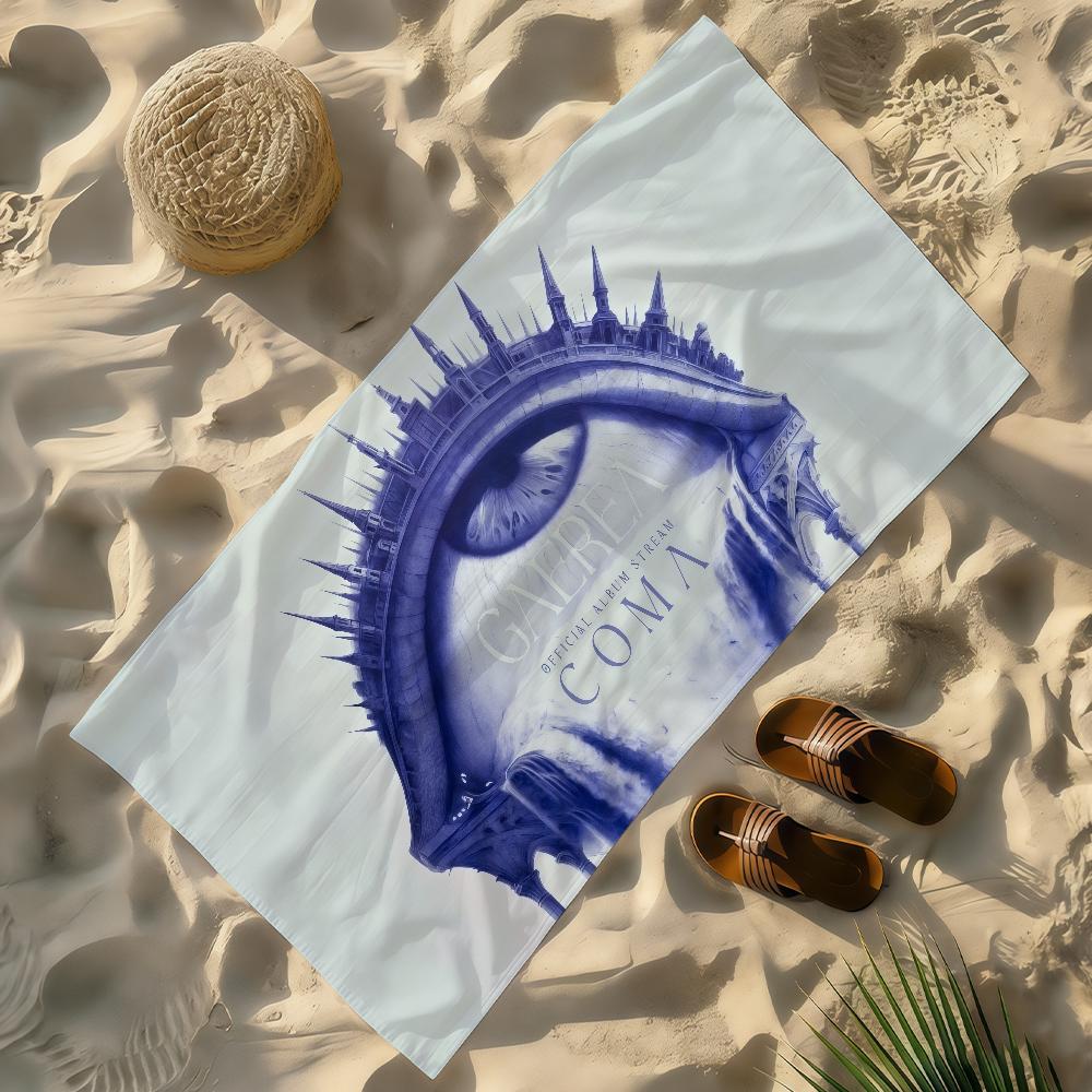 

Band G-Gaerea-S Loss Towel Soft Lightweight Anti-Sand Large Beach Towel Quick-Drying Bath Sports Family W40*H60(CM)