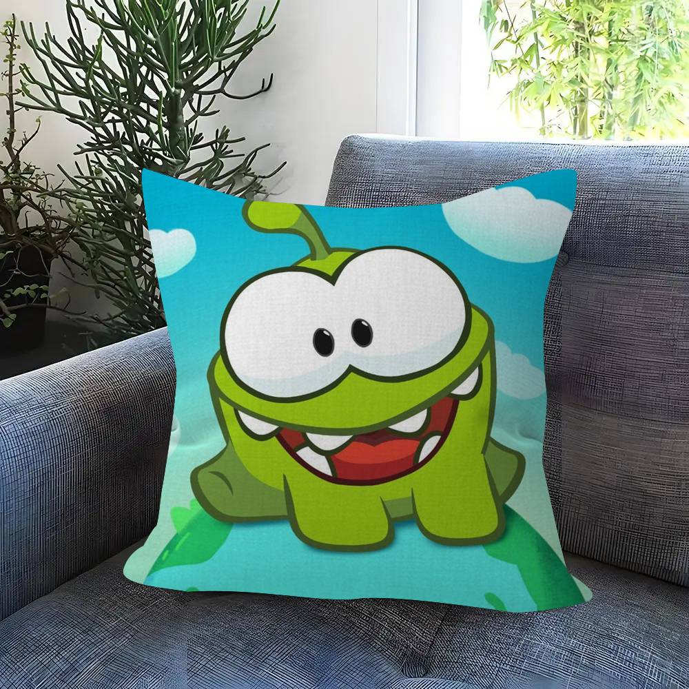 Anime O-O-Om Fun Nom Stories Maple Design Cushion Cover Happy Autumn Harvest Decor Holiday Decorati Pillow Cover
