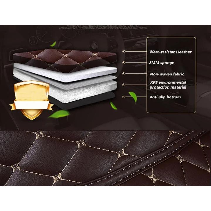 RHD Custom Car Floor Mat for BMW 4 Series F32 Coupe F33 Convertible F36 G26 Gran Coupe Interior Accessories Carpet Leather Mat