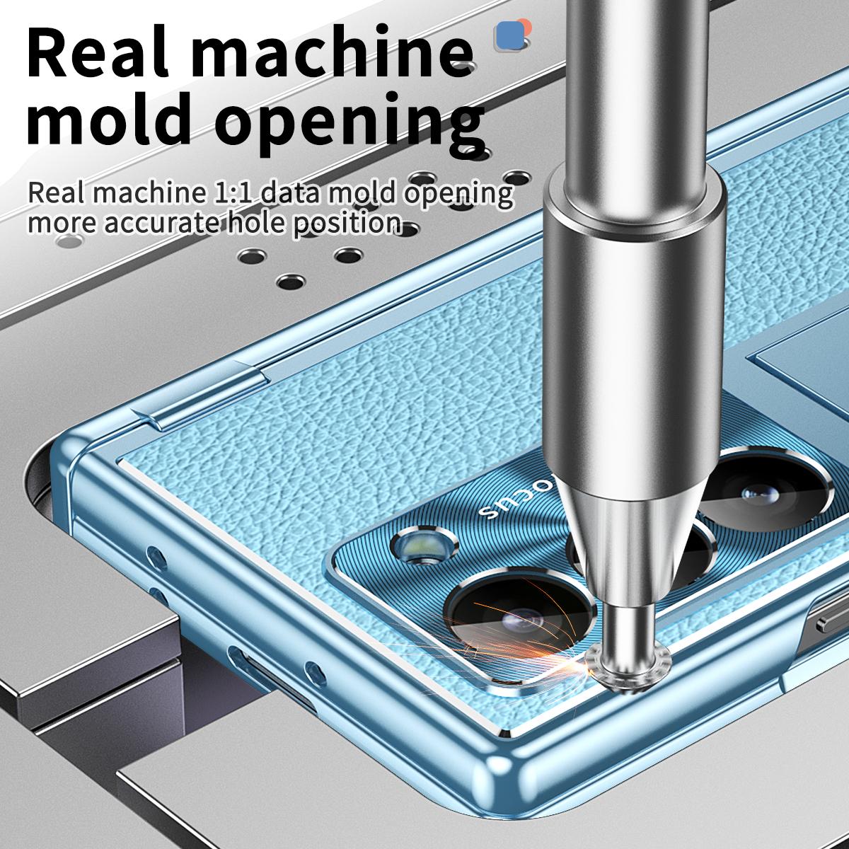 

For Samsung Galaxy Z Fold6 5G PU Leather+Aluminum Alloy Kickstand Cover Folding Phone Case with Pen/Pen Slot Baby Blue