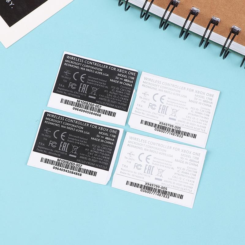 2Pcs Black White Lable Seals Sticker For Xbox One S Wireless Controller Sticker