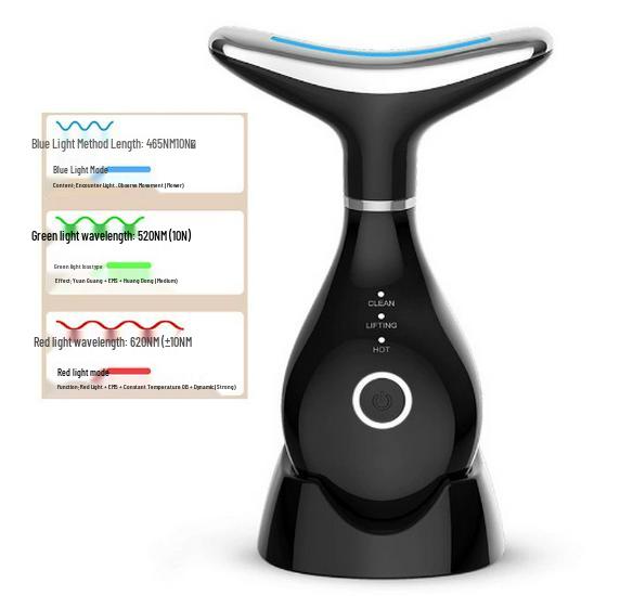 Seven-Color Light Beauty Device for Face and Neck - Dual Use