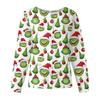 Women's Casual Fashion Long Sleeve Standing Collar Single Breasted Christmas Print Workwear Jacket Tops