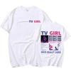 2026 TV Girl Som Verkligen Bryr Sig T-shirt Bomull Vintage Unisex Toppar Fitness T-shirts Streetwear Grafisk Överdimensionerad T-shirt Sport T-shirt