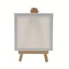 6Set Mini Canvases White Stretched Blank Sandpieces for Painting Art Supplies Package