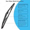 Car Rear Windshield Wiper Arm Blade Set For 2006-2009 Dodge Durango Chrysler Aspen 5135583AA