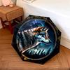 1PC wolf theme Umbrella Portable Folding Umbrella Iron Frame Hole Bone Structure Outdoor Home Umbrella A17
