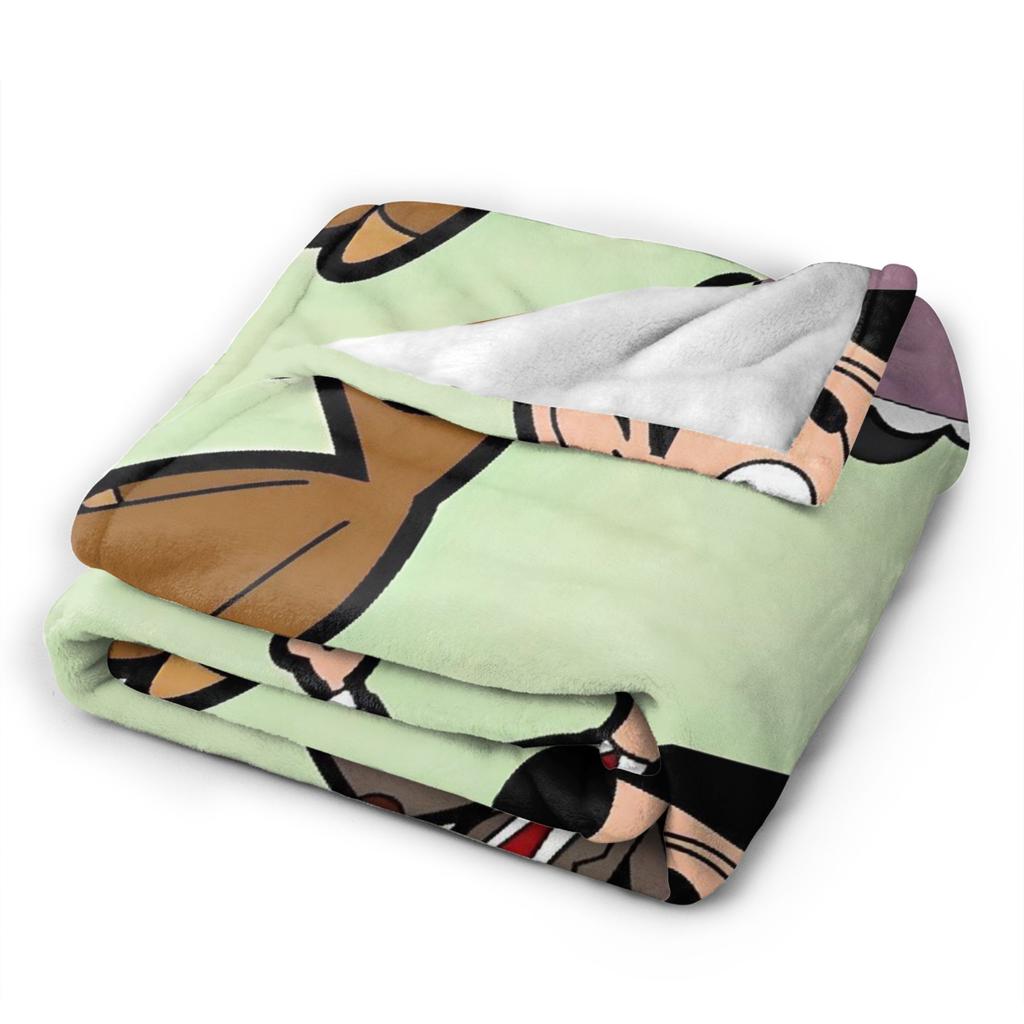 Mr Beans  Flannel Blankets Winter  Soft Durable Bedding Throws for Kids Adult Couch Bed Novelty Bedspread Sofa Bed Cover