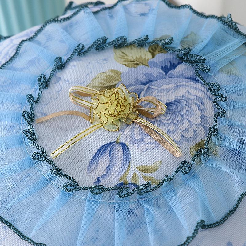 Universelle Reiskocher Staubschutzhülle Blumenstickerei Haushalts-Mehrzweck-Spender Mikrowellenabdeckungen Küchendekor