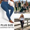 Oboustranné kapsy Nadměrné velikosti Jóga kalhoty 1XL-5XL Sportovní legíny s vysokým pasem nadměrné velikosti