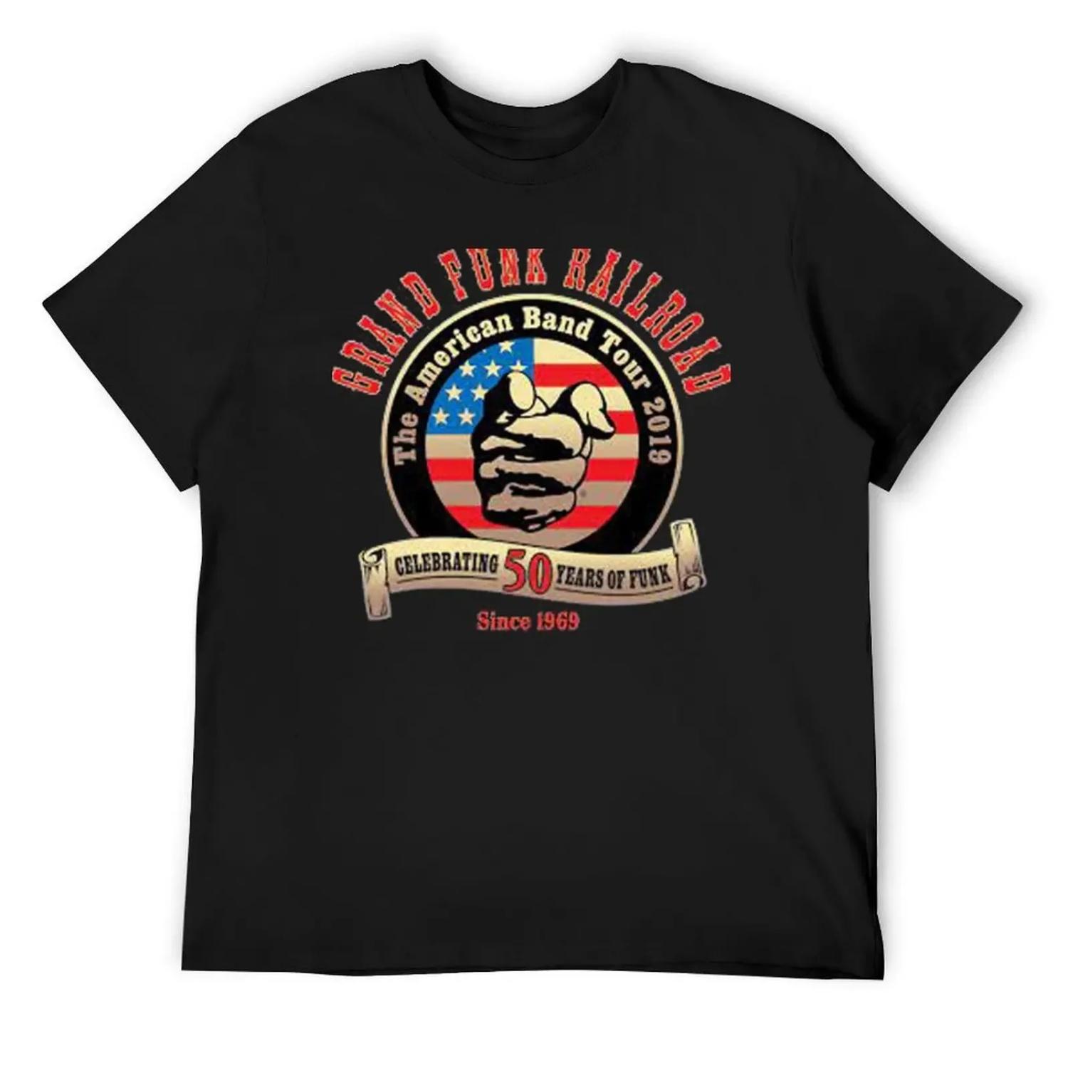 

GRAND FUNK RAILROAD SINCE 1969 T-Shirt graphic t shirts anime t shirts customizeds Personalized t-shirt Men s t shirts XXXXXL чорний