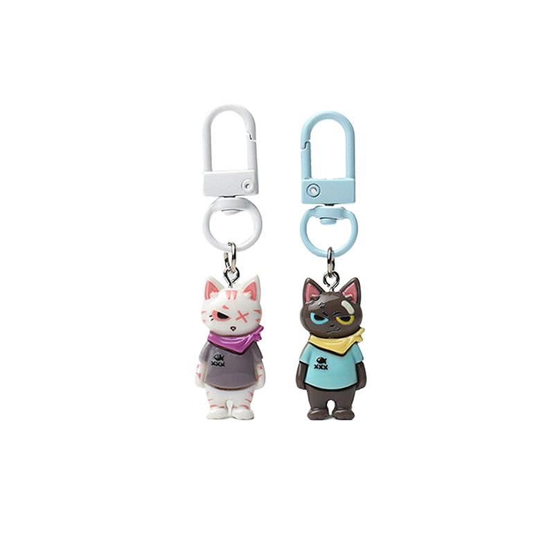 Kawaii Lovely Versatile Cat Keyring Cartoon Cat Keychain Pendant  Cute Backpack Hanging Ornaments Accessories Gifts
