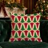 Christmas Themed Throw Pillow Covers Pattern Cushion Cover Suitable for Sofa Bedroom Car Pillow Cover