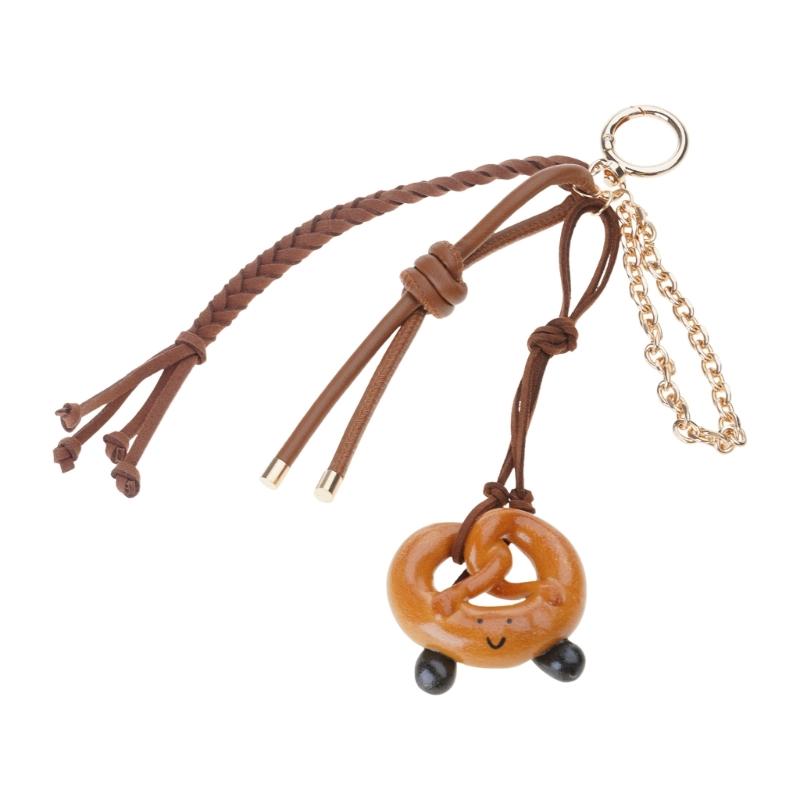 Fashionable Food Shape Keychain Bag Ornament Compact Decorative Keyring Bags Accessories Suitable For Various Occasion