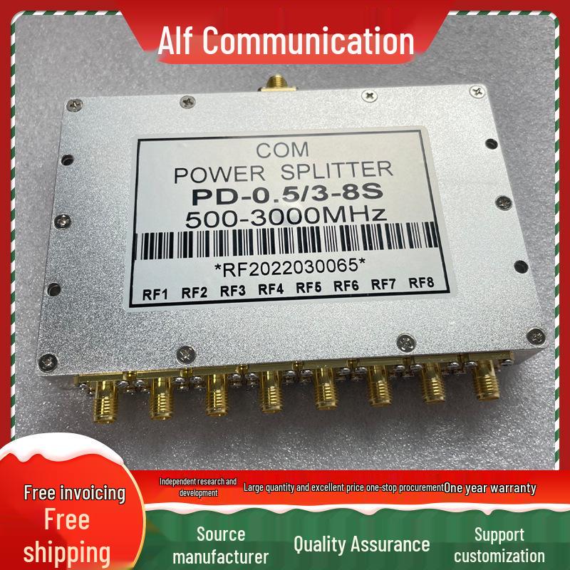 SMA RF 0.5-3GHz Microstrip Power Divider 1-to-8 High-Frequency Passive Splitter