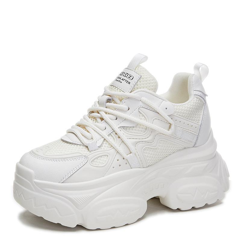 Inner Height Increase New Breathable Dad Shoes Platform Mesh Small Sports and Leisure Shoes A