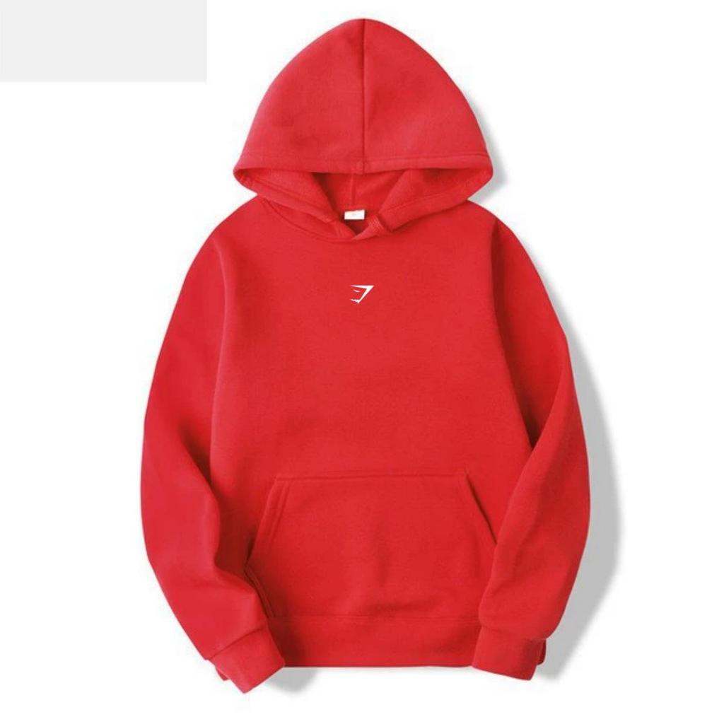 Gymshark Shark Hoodie: Warm, Casual, Loose-Fit, Brushed, Drop Shoulder, Autumn/Winter.