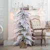 Elegant Snowy Christmas Tree for Home Decor