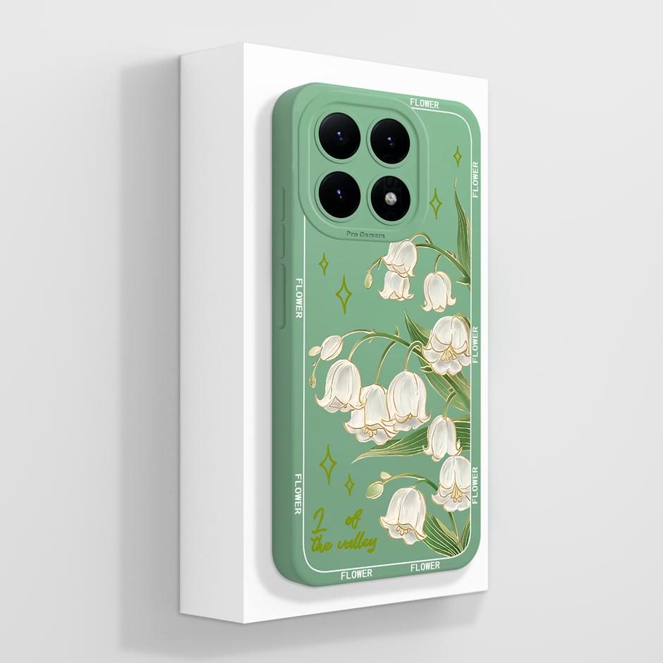 For Xiaomi15T 15TPro 15 15Pro Cases Fashion Flower Advanced Sense Fall Prevention Bumper For Xiaomi 15T Pro 15 Pro Back Cover