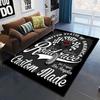 Horror Series Skulls Before Christmas Pattern Area Rug Bedroom Sponge Bedside Mat Entrance Door Carpet Washable