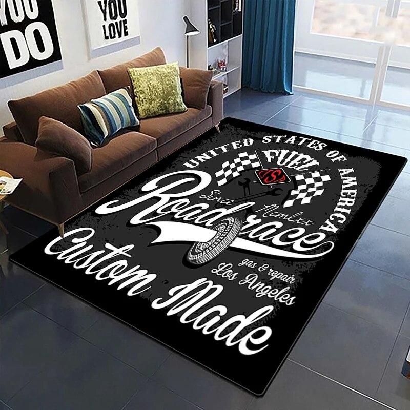 Horror Series Skulls Before Christmas Pattern Area Rug Bedroom Sponge Bedside Mat Entrance Door Carpet Washable