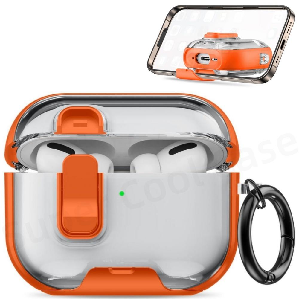 For AirPods Pro 3 Case 2025 with Phone Stand&Cleaner Kit Protective Cover for AirPods Pro 3 with Keychain for Airpods Pro 3 Case