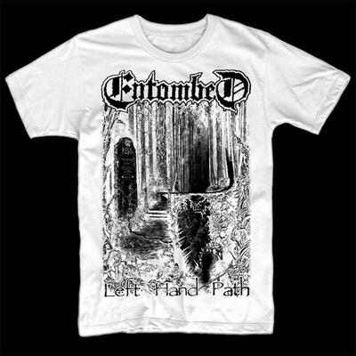 New Entombed Band - Left Hand Path Shirt White Size Unisex S-5XL 1G0083 Unisex T-Shirt