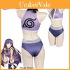 Costume Cosplay Costume da Bagno Naruto Ispirato a Hyuga Hinata in Tessuto Poliestere Viola