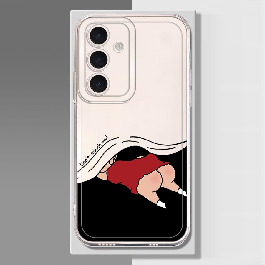 Case for Samsung Galaxy A55 A23 A33 A52 A52 A31 A26 A24 A36 A13 A54 A15 A34 A35 A56 A50 A25 A51 A16 Phone Cute Crayon Shinchan