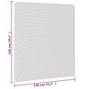 Magnetic Insect Screen for Windows Anthracite 130 X 150 Cm