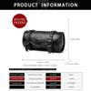 Motorcycle Front Tool Bag Gothic Style Design PU Leather Construction Waterproof Storage Easy Installation