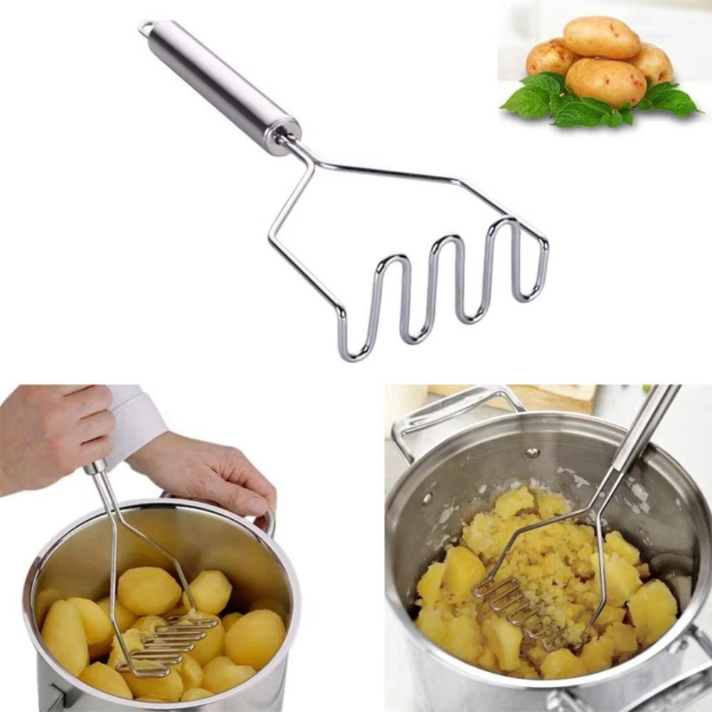 1/2 Pcs Manual Operation Food Mud Press Masher Heavy Duty Pusher Fruit Tools  Egg Salad Making