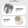 500ml Titanium Covered Insulated Cup Business Gift Stewed Tea Mugs Portable Coffee Cup Cold Insulation Bottle Hand Pressing Type