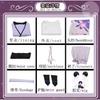 Scaramouche The Wanderer Cosplay Kostüm Scaramouche Komplettset Kopfschmuck Perücke Wanderer Alltagskleidung Outfits