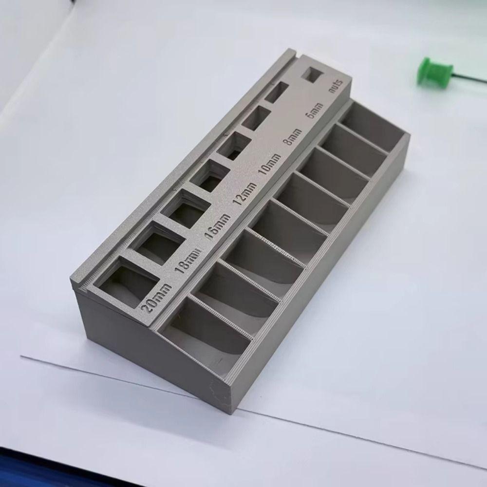 Scollatore per Bulloni M3 Stampato in 3D Scomparti Multipli PLA Sorter Lunghezza Viti Leggero Salvaspazio Vassoio per Smistamento Viti Organizzazione Attrezzi