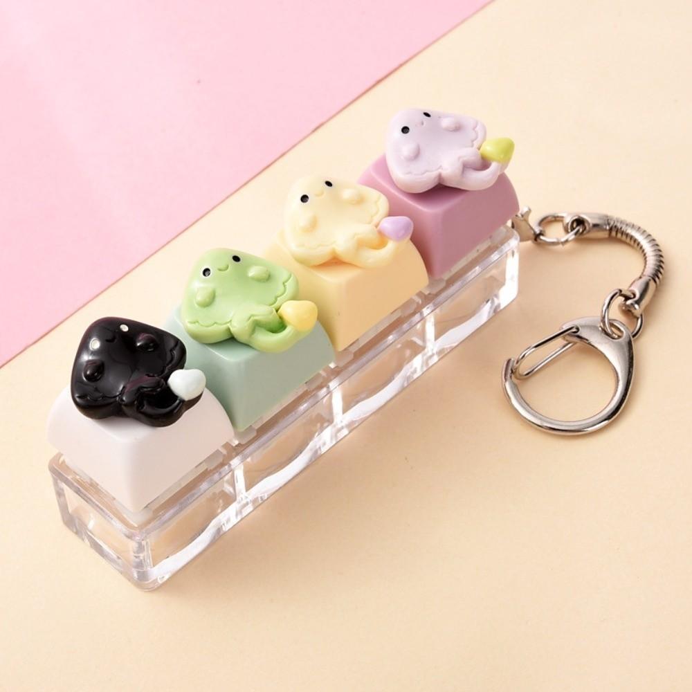 Anxiety Relief Jellyfish Push-button Keychain Sensory Toys Fidget Clicker  for Work School