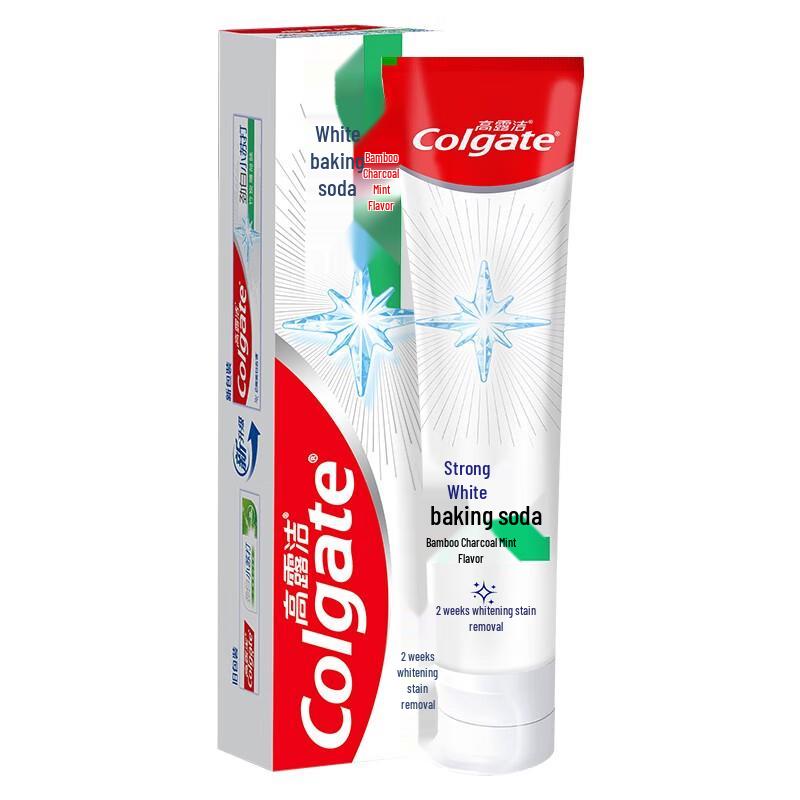 Colgate Enamel White Baking Soda Bamboo Charcoal Mint Toothpaste