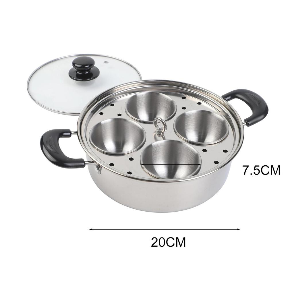 Cooking Tool Set Thickened Stainless Steel Steamer Versatile Cooking Tool Silver Thickened Stainless Steel Steamer