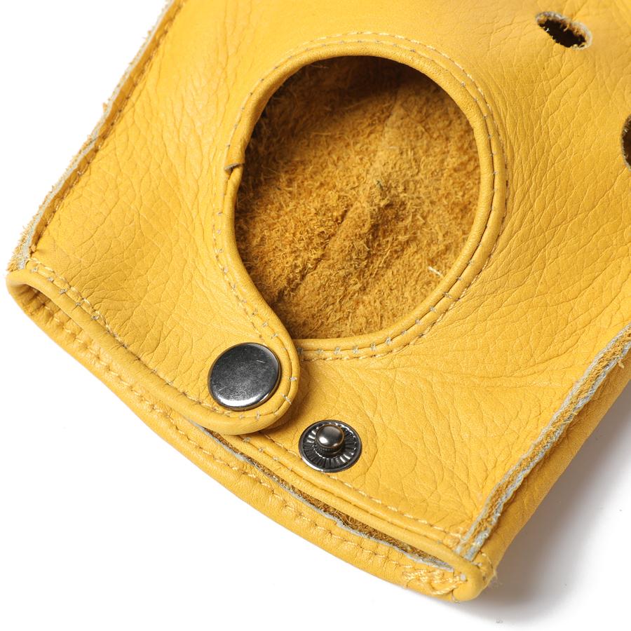 Retro Motorcycle Riding Cowhide Half Finger Men's Fitness Driving Leather Gloves Women's Style