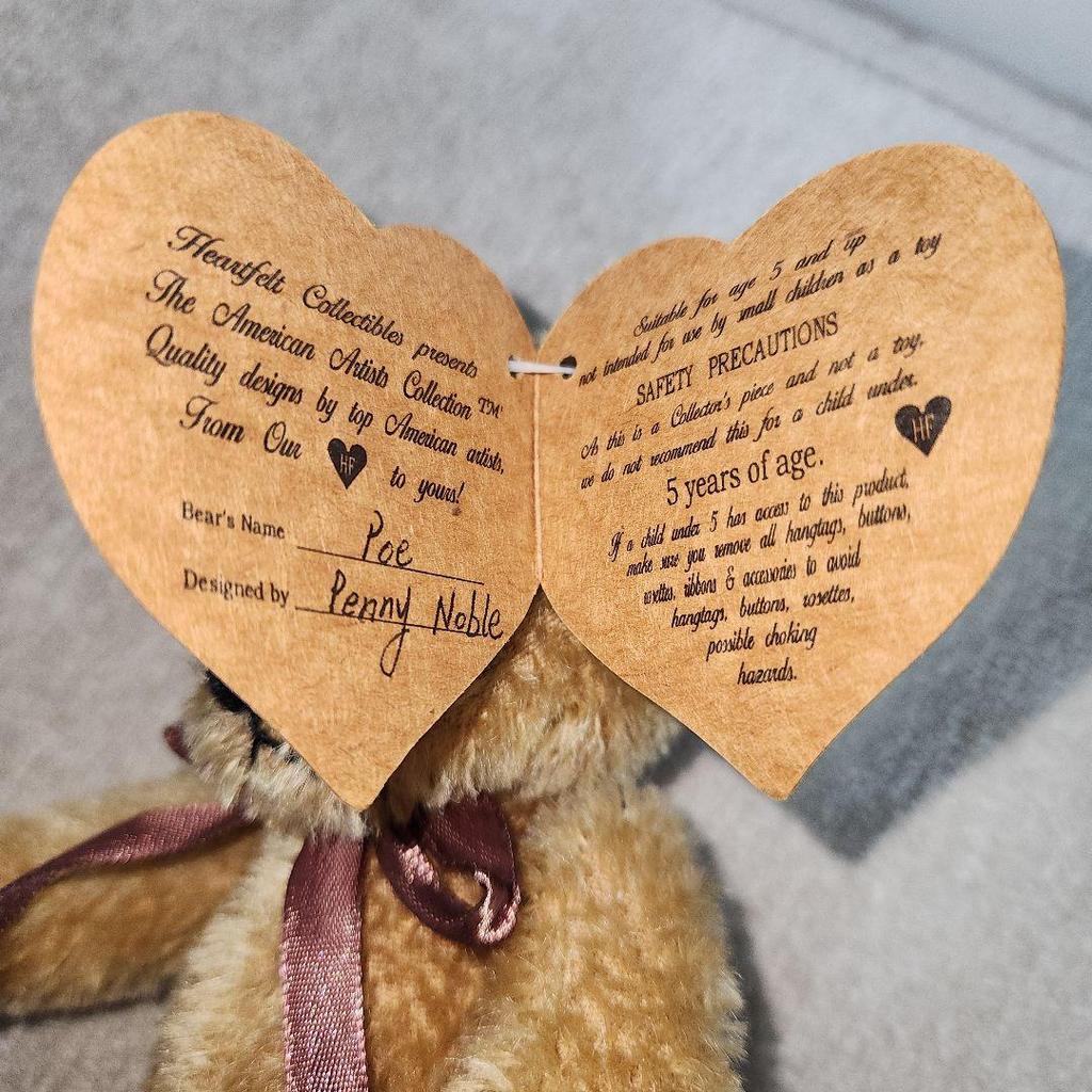 [USED] Heartfelt Collectibles Poe Teddy Bear
