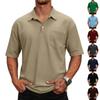 Men's Casual And Fashionable Short-sleeved Shirt - Men's Golf Breathable Sports Collar Top