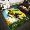 Dynamic Soccer Player Rug Art - Vibrant Colors and Dream Theme Suitable for Use As an Anti-slip for Living Room Bedroom Sofas