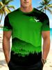 Men's Digital Print T-Shirt, Men's T-Shirt, Quick-Dry Sporty Casual Versatile Top, Summer Essential, Men's Short-Sleeve T-Shirt, Cool and Not Stuffy,