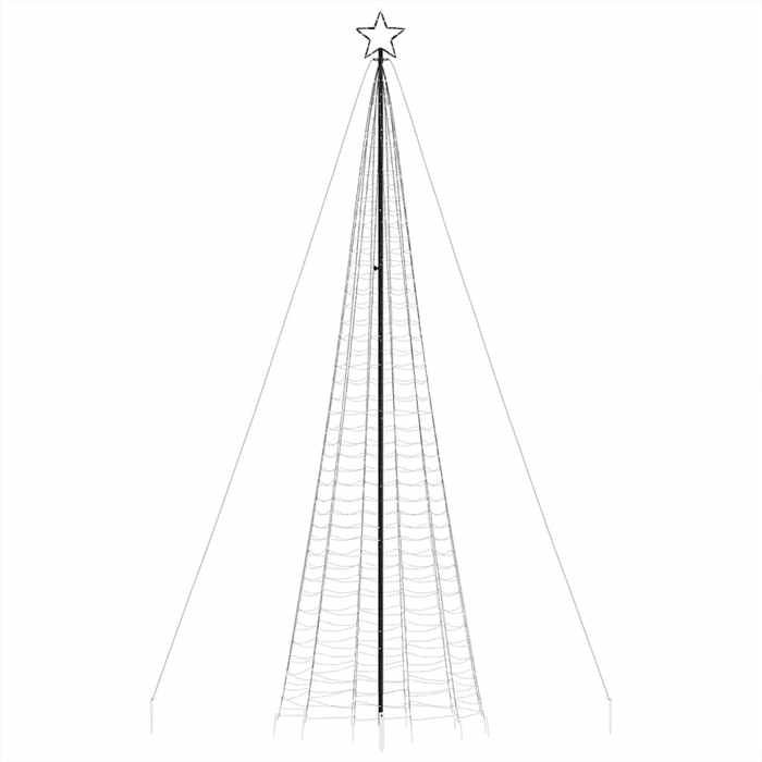 VidaXL Sapin de Noël à LED avec piquets 1534 LED colorées 500 cm