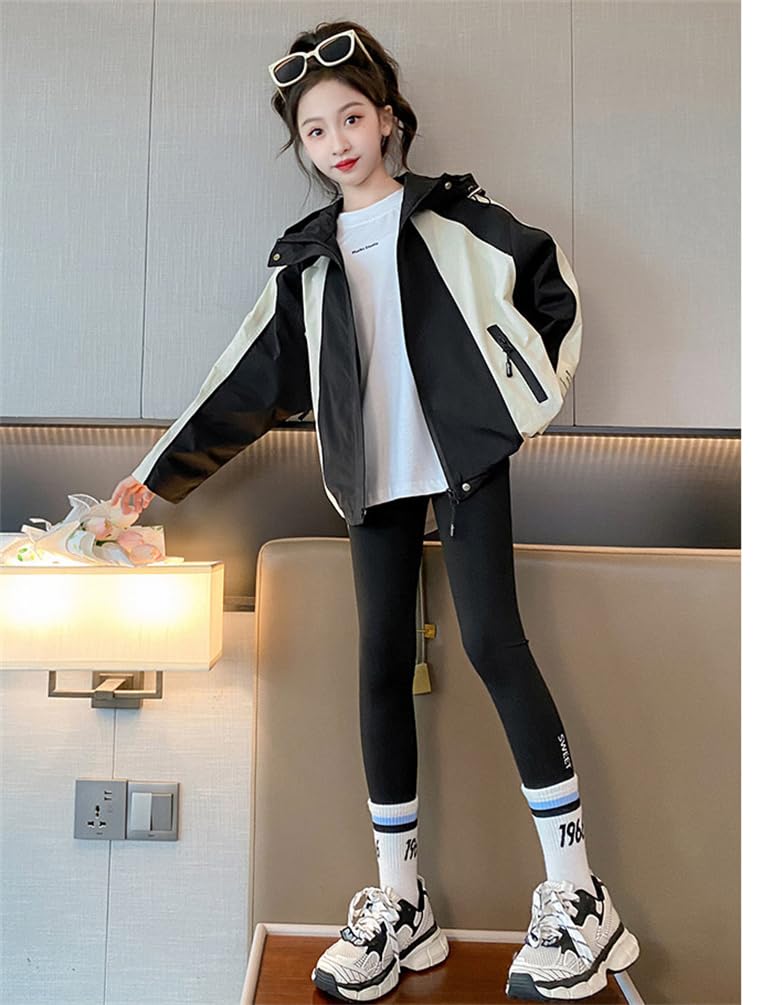 BLZXIAN Mountain Jersey Trench Duster Clothing for Girls and and Perfect for and Winter Height Kids' Windbreaker, Parka, Top, Hoodie, Coat, Jacket,
