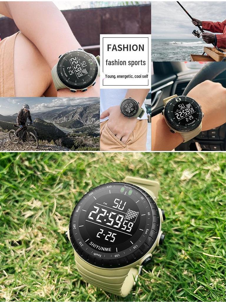 Shiyunmei Men's Multifunctional Waterproof LED Sport Watch